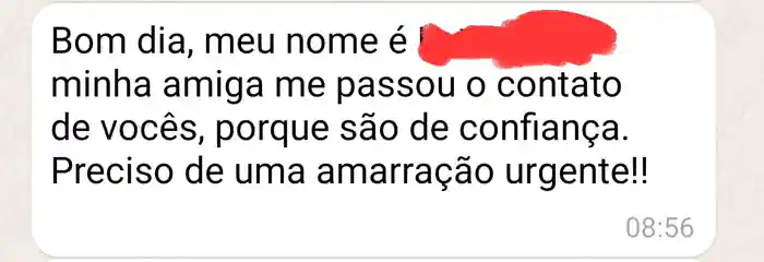 Relato de cliente da Ritualistic sobre amarração amorosa
